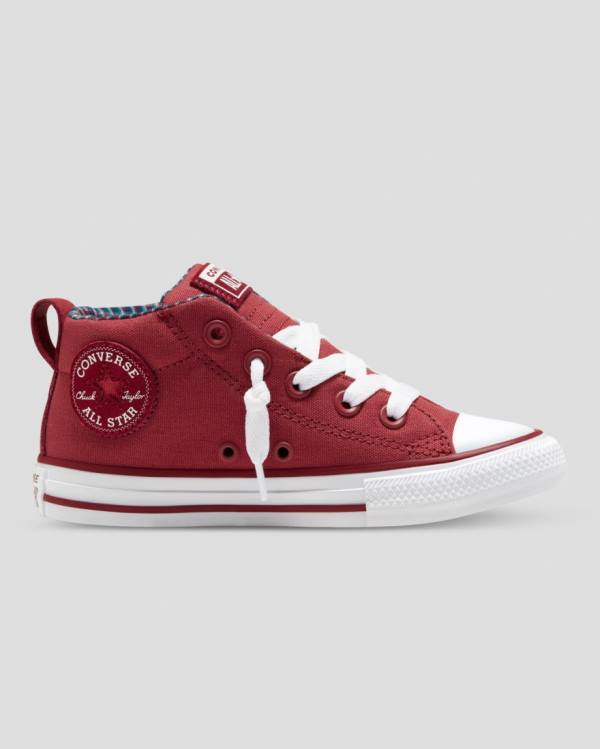 Boty Vysoké Converse Chuck Taylor All Star Street Plaid Červené | CV-864MWU
