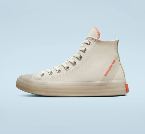 Boty Vysoké Converse Chuck Taylor All Star CX Stretch Platene Hnědé Mango | CV-896WJF