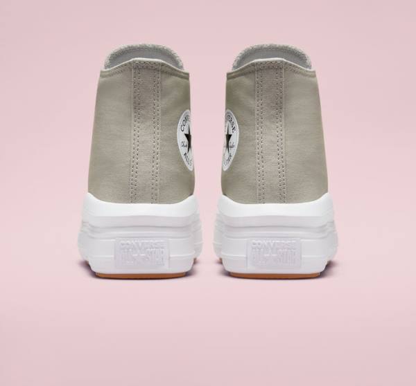 Boty Vysoké Converse Chuck Taylor All Star Move Platformyě Seasonal Color Olivy Zelené Bílé Bílé | CV-960AZL