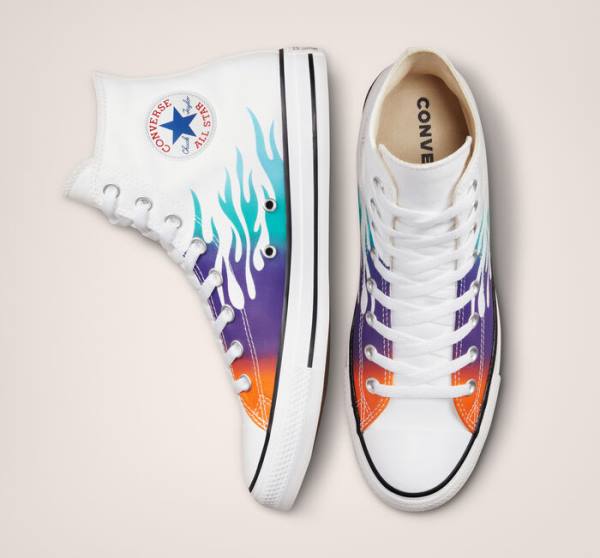 Boty Vysoké Converse Chuck Taylor All Star Archive Prints Bílé Blankyt Tyrkysové | CV-960IBN