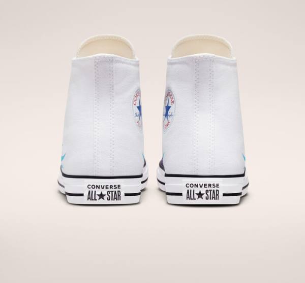 Boty Vysoké Converse Chuck Taylor All Star Archive Prints Bílé Blankyt Tyrkysové | CV-960IBN