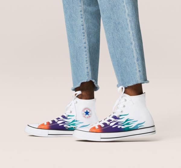 Boty Vysoké Converse Chuck Taylor All Star Archive Prints Bílé Blankyt Tyrkysové | CV-960IBN