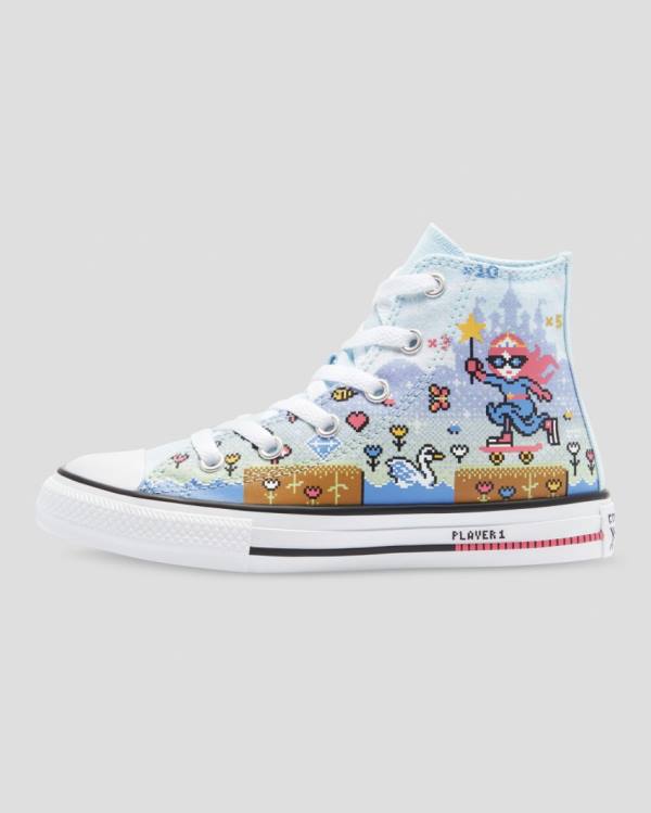 Boty Vysoké Converse Chuck Taylor All Star Girls Gamer Blankyt Růžové Bílé | CV-967BPA