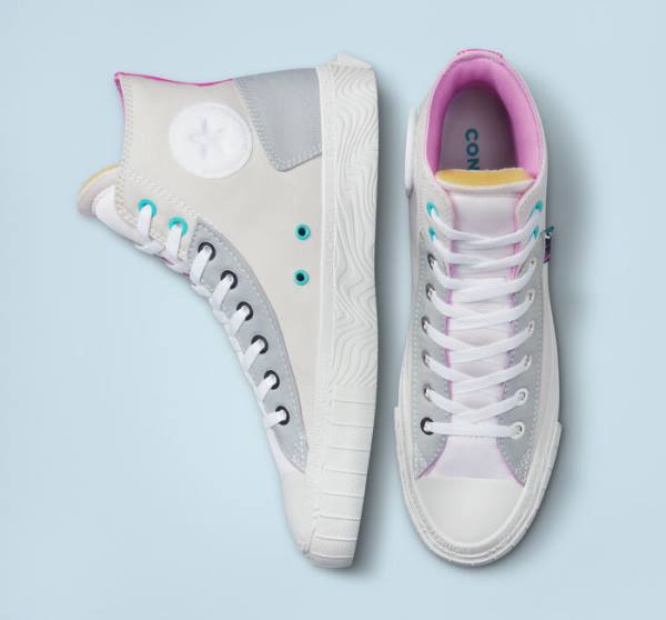 Boty Vysoké Converse Chuck Taylor Alt Star Marbled Patch Šedé Růžové | CV-195FMP