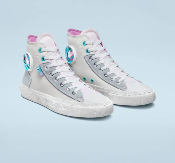 Boty Vysoké Converse Chuck Taylor Alt Star Marbled Patch Šedé Růžové | CV-195FMP