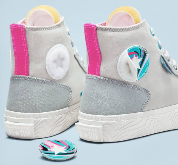 Boty Vysoké Converse Chuck Taylor Alt Star Marbled Patch Šedé Růžové | CV-195FMP