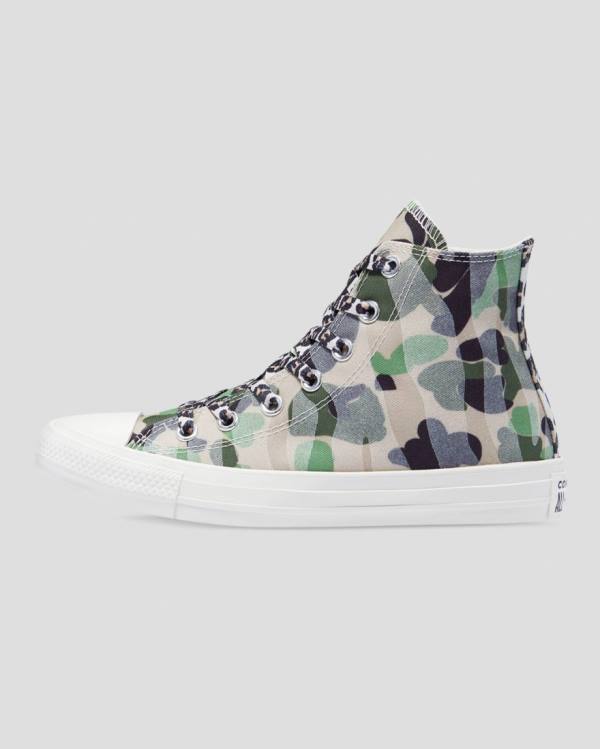 Boty Vysoké Converse Chuck Taylor Edged Leopard Print Černé | CV-196QAO
