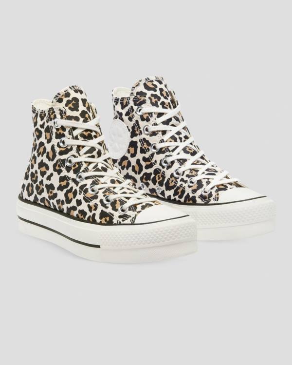 Boty Vysoké Converse Chuck Taylor Lift Leopard Print Platformyě Leopard | CV-432GXV