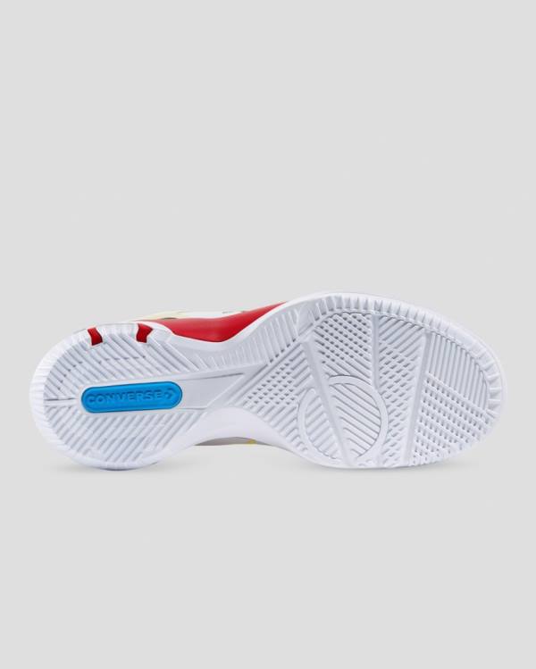 Boty Vysoké Converse G4 Bleeding Colour Bílé Žluté Červené | CV-691OWA