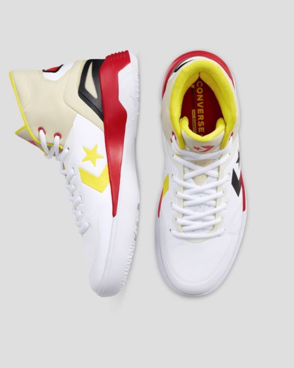 Boty Vysoké Converse G4 Bleeding Colour Bílé Žluté Červené | CV-691OWA