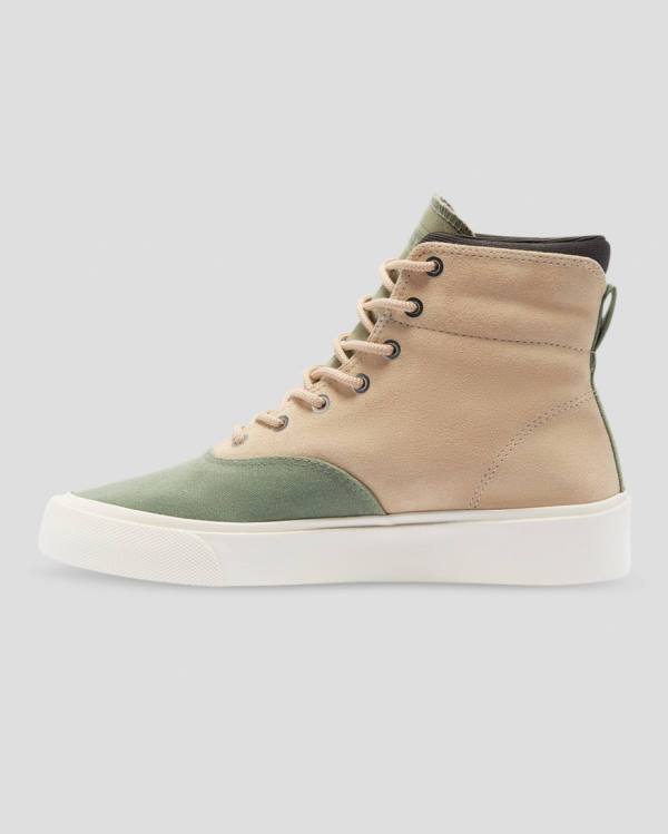 Boty Vysoké Converse Jungle Cloth Skidgrip Hnědé Zelene | CV-976JZM
