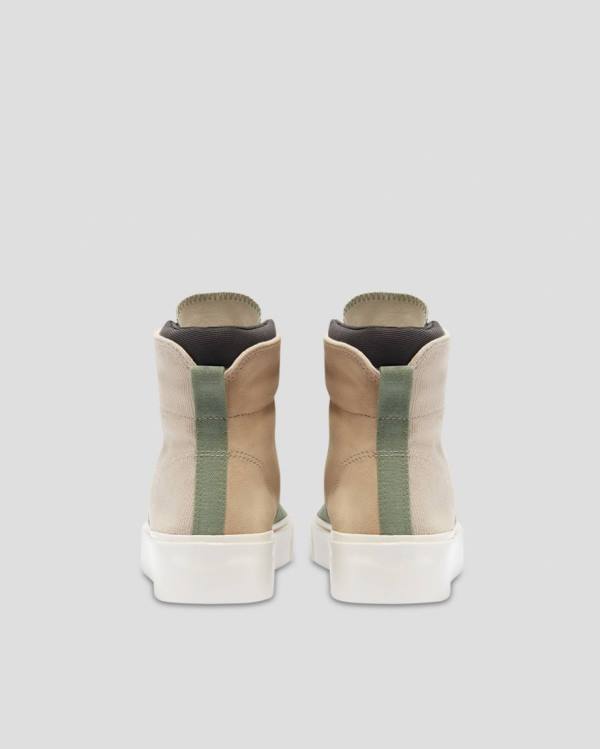 Boty Vysoké Converse Jungle Cloth Skidgrip Hnědé Zelene | CV-976JZM