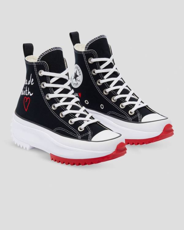 Boty Vysoké Converse Run Star Hike Love Thread Černé | CV-107NWH