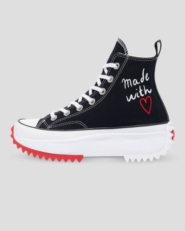 Boty Vysoké Converse Run Star Hike Love Thread Černé | CV-107NWH