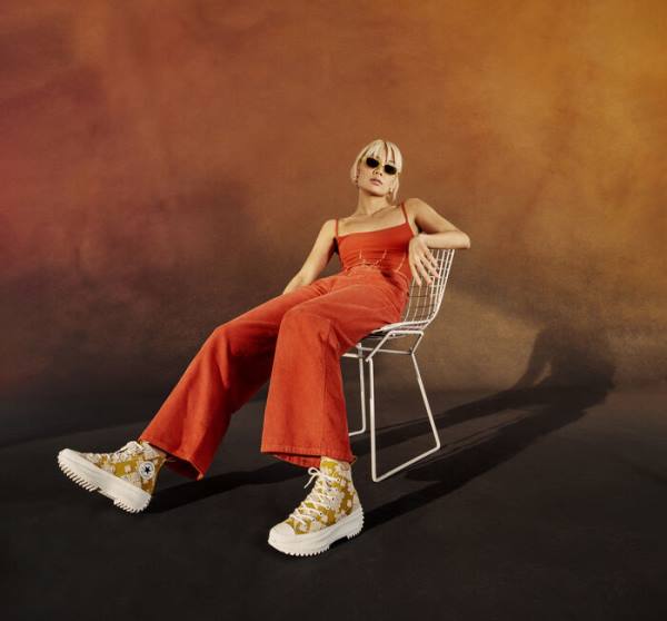 Boty Vysoké Converse Run Star Hike Platformyě Tonal Embroidery Černé Žluté | CV-052APD