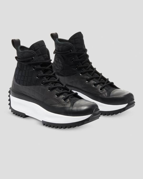 Boty Vysoké Converse Run Star Hike Platformyě Digitální Explorer Černé | CV-091LMP