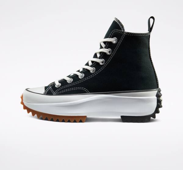 Boty Vysoké Converse Run Star Hike Platformyě Černé Bílé | CV-543GKI