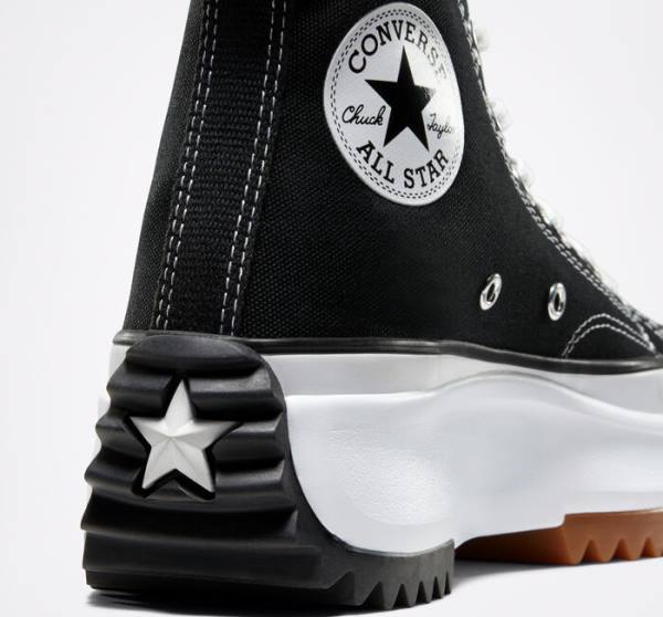 Boty Vysoké Converse Run Star Hike Platformyě Černé Bílé | CV-543GKI