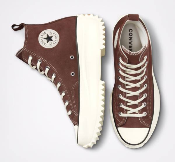 Boty Vysoké Converse Run Star Hike Platformyě Semišové Černé | CV-570NAT