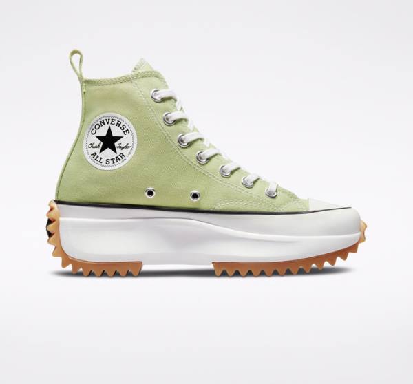 Boty Vysoké Converse Run Star Hike Platformyě Seasonal Color Olivy Zelené Černé Bílé | CV-589KRV
