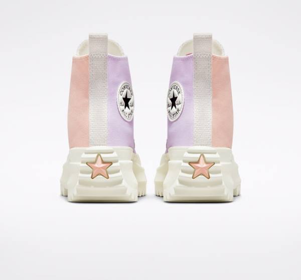 Boty Vysoké Converse Run Star Hike Platformyě Tri-Panel Color Block Růžové | CV-628UCY