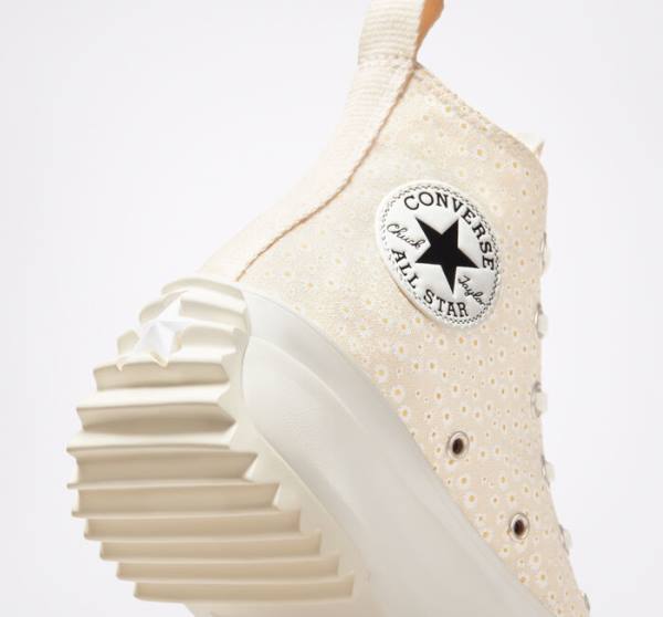 Boty Vysoké Converse Run Star Hike Platformyě Daisy Béžový Bílé | CV-735RFJ