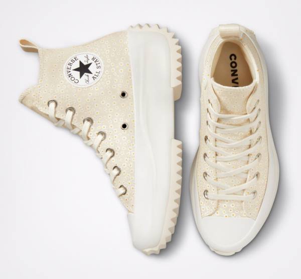 Boty Vysoké Converse Run Star Hike Platformyě Daisy Béžový Bílé | CV-735RFJ