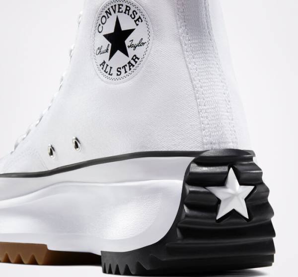 Boty Vysoké Converse Run Star Hike Platformyě Bílé Černé | CV-923OCW