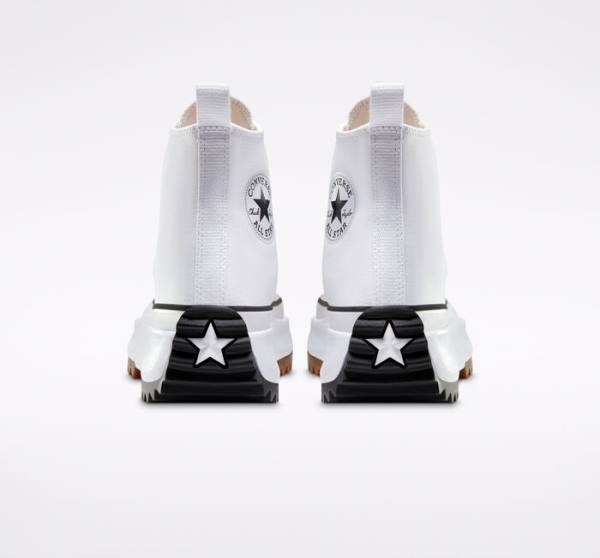 Boty Vysoké Converse Run Star Hike Platformyě Bílé Černé | CV-923OCW