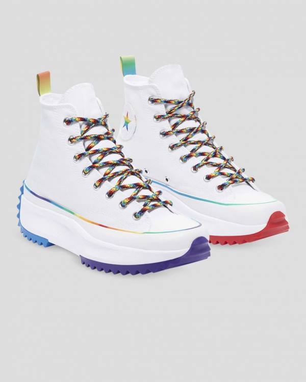 Boty Vysoké Converse Run Star Hike Pride Bílé | CV-154DMY