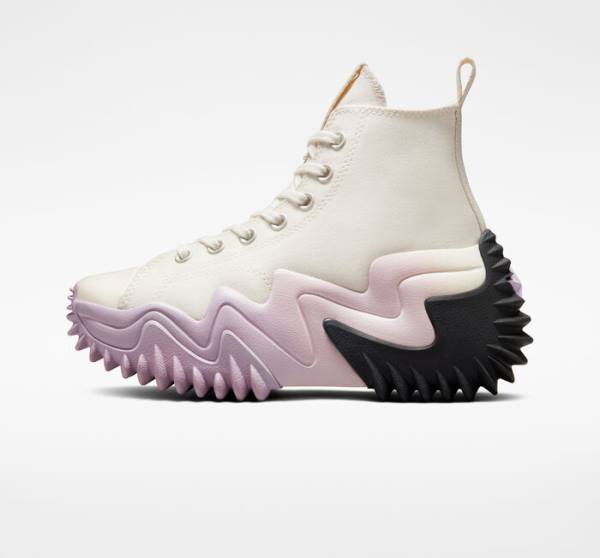 Boty Vysoké Converse Run Star Motion Platformyě Ombre Černé Fialové Bílé | CV-804MDB