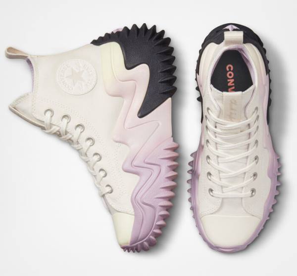 Boty Vysoké Converse Run Star Motion Platformyě Ombre Černé Fialové Bílé | CV-804MDB