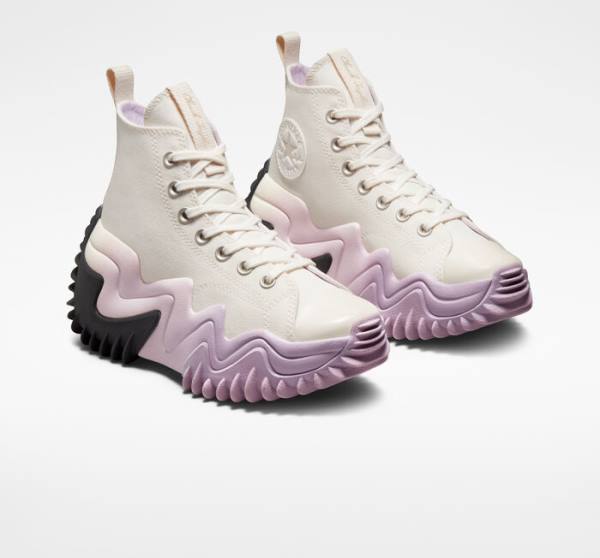 Boty Vysoké Converse Run Star Motion Platformyě Ombre Černé Fialové Bílé | CV-804MDB