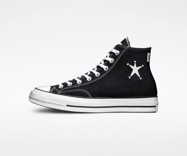 Boty Vysoké Converse Stussy Chuck 70 Černé Bílé | CV-402CBH
