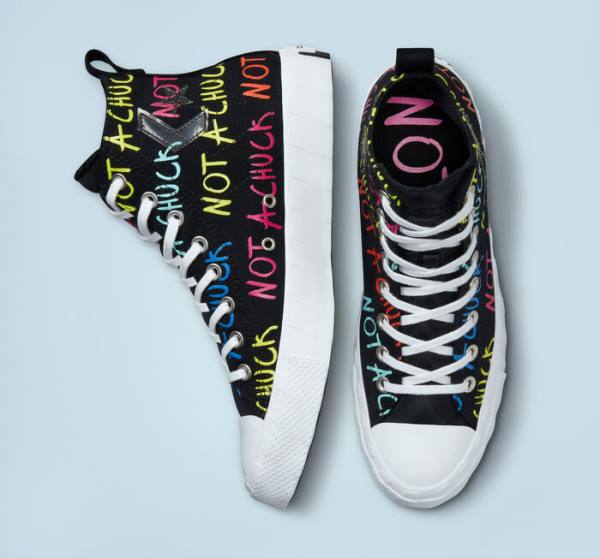 Boty Vysoké Converse UNT1TL3D Černé Bílé | CV-012VWF