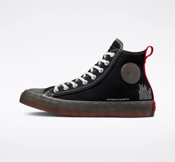 Boty Vysoké Converse UNT1TL3D Černé | CV-497YVD