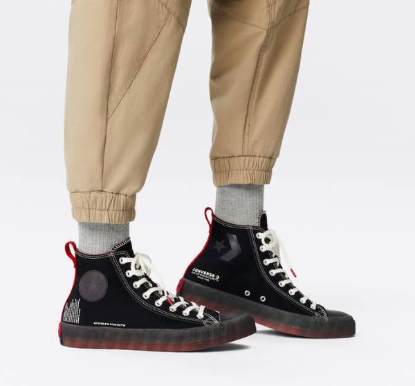 Boty Vysoké Converse UNT1TL3D Černé | CV-497YVD