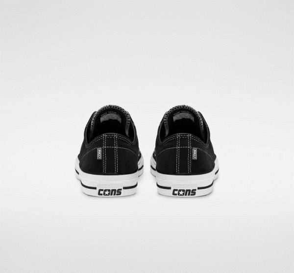 Skate Boty Converse CONS Chuck Taylor All Star Pro Semišové Černé Bílé | CV-364XDV