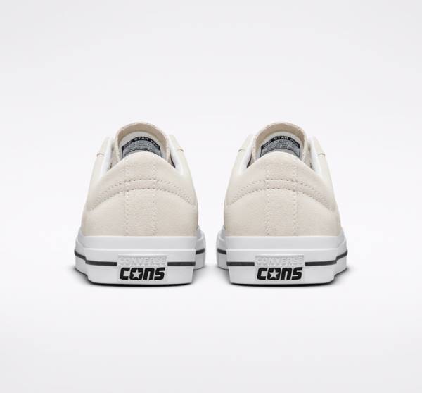 Skate Boty Converse CONS One Star Pro Semišové Bílé Černé | CV-256GIV